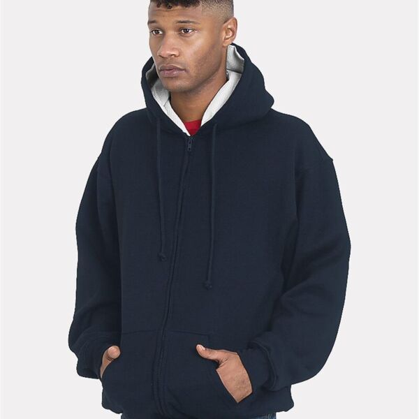 USA-Made Super Heavy Thermal Lined Full-Zip Hooded Sweatshirt Thumbnail