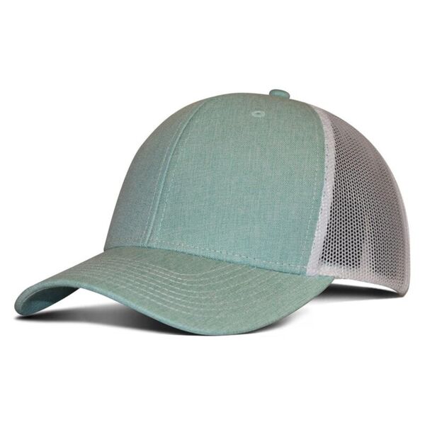Heathered Cotton Polyester Trucker Cap Thumbnail