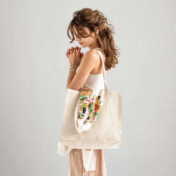 Large Square Canvas Tote Thumbnail