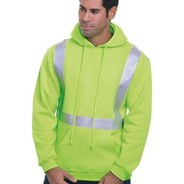 USA-Made Hi-Visibility Hooded Sweatshirt Thumbnail