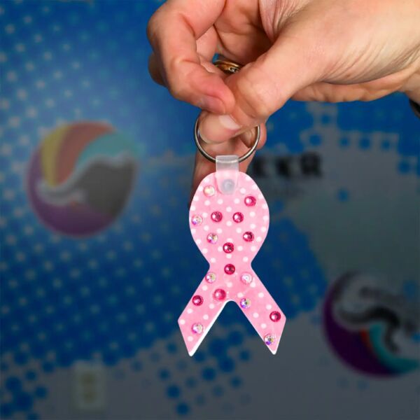 Blank Aluminum Sublimatable Ribbon Keychain Thumbnail