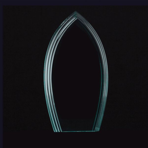 8 3/4" Flame Series Jade Acrylic Award-Upright Only Thumbnail