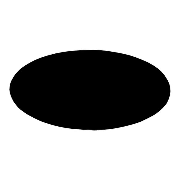 3" x 1 1/2" Oval Plastic Badge Blank Thumbnail