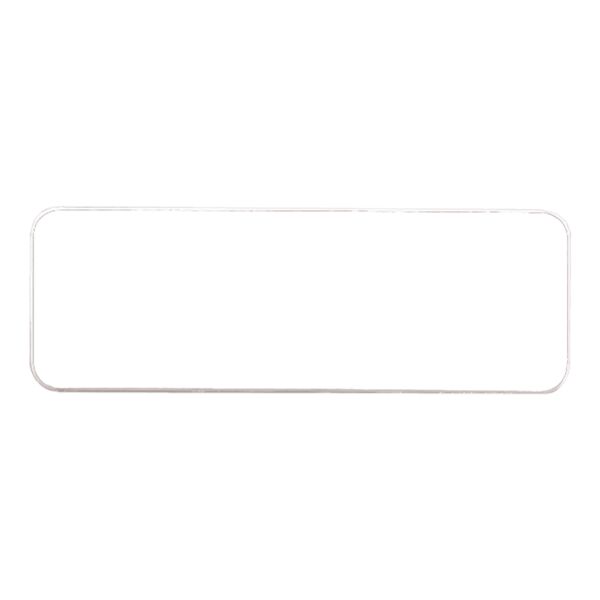 3" x 1" / Round Corner Plastic Badge Blank Thumbnail