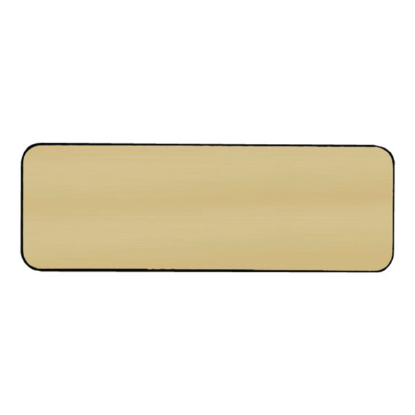 3" x 1" Brushed / Round Corner Plastic Badge Blank Thumbnail