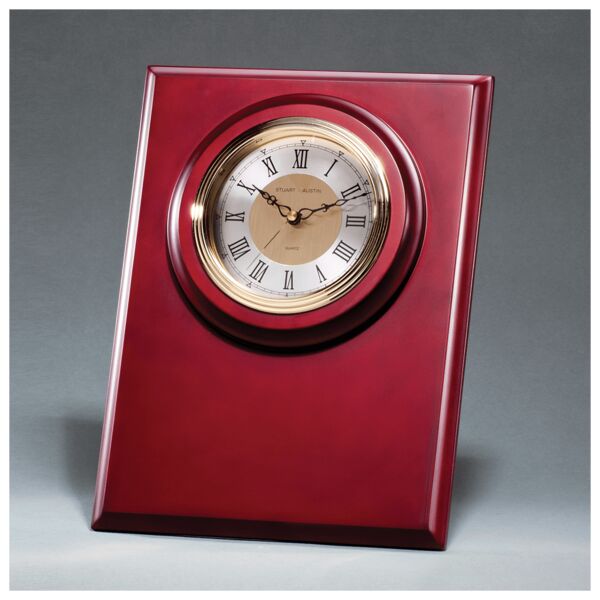 9" x 12" Finish Clock with 3 Hand Movement, Shelf Stand or Wall Mount-Plate Not Included Thumbnail