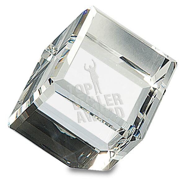 2 1/2" x 2 1/2" Crystal Cube Thumbnail