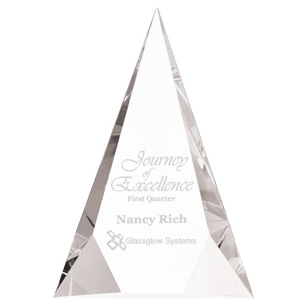 7" x 10" Crystal Facet Triangle Thumbnail
