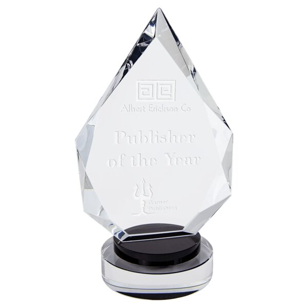 9 1/2" Diamond Crystal on & Round Base Thumbnail