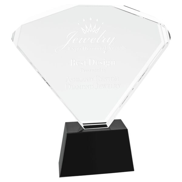 8 3/4" Crystal Fan with Base Thumbnail