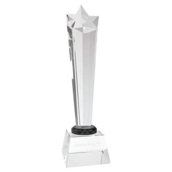 11 3/4" Crystal Rising Star with Base Thumbnail