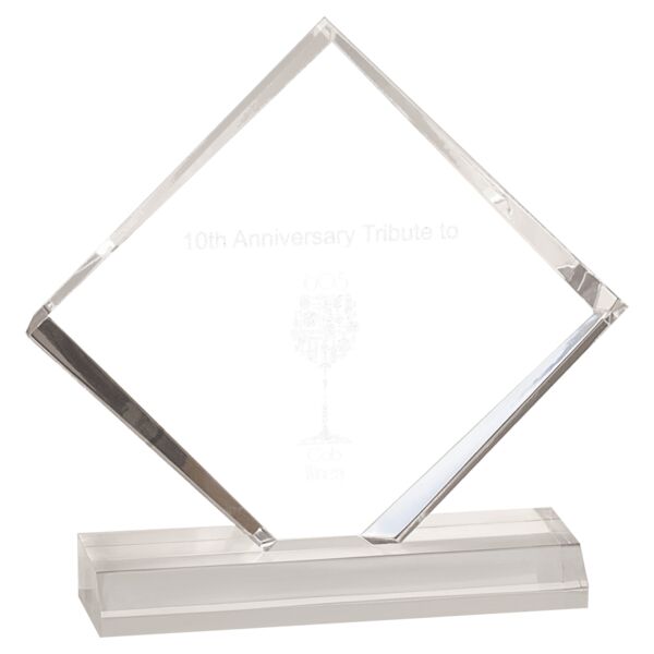 5" x 5" Diamond Jewel Beveled Acrylic Blank Thumbnail