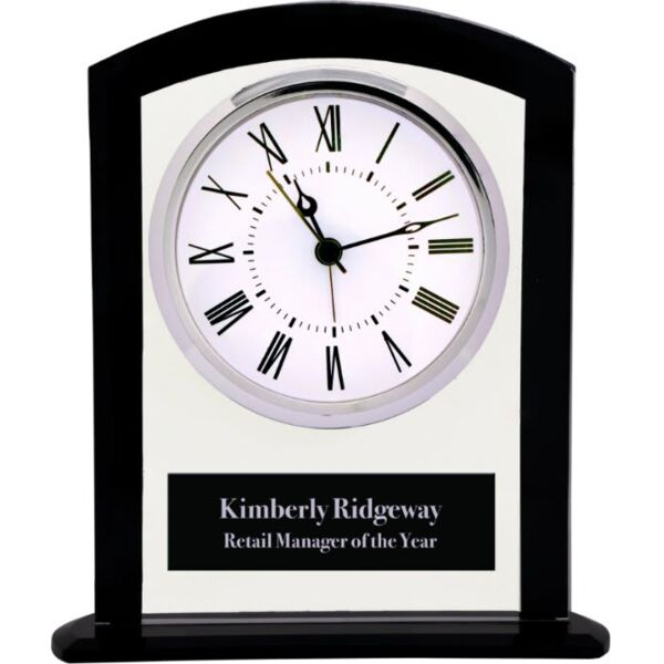 6 1/4" / Glass Square Arch Clock Thumbnail