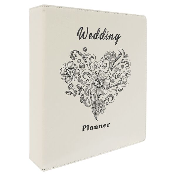 11" x 11 1/2" / Laserable Leatherette 3 Ring Binder with 2" Slant D Rings Thumbnail