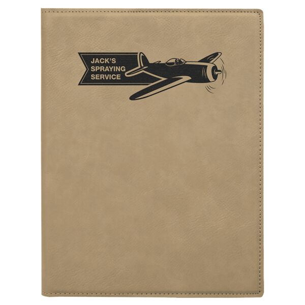 7" x 9" Laserable Leatherette Small Portfolio with Notepad Thumbnail