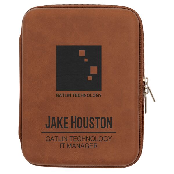 8 1/2" x 6" x 1 3/4" Leatherette Cord Case Thumbnail