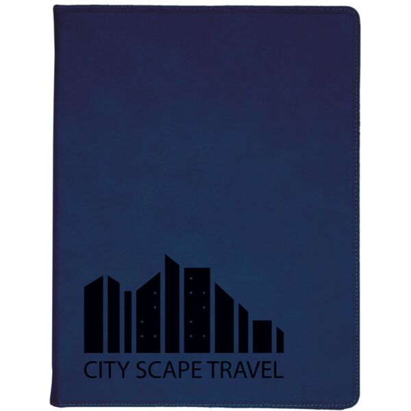 9 1/2" x 12" / Laserable Leatherette Portfolio with Notepad Thumbnail