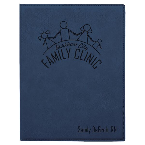 7" x 9" / Laserable Leatherette Small Portfolio with Notepad Thumbnail