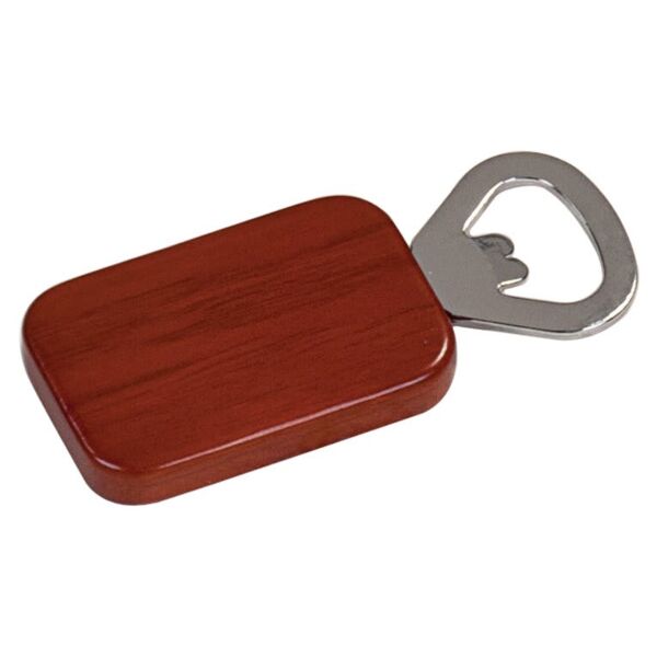 1 1/2" x 2 1/4" Finish Magnetic Rectangle Bottle Opener Thumbnail
