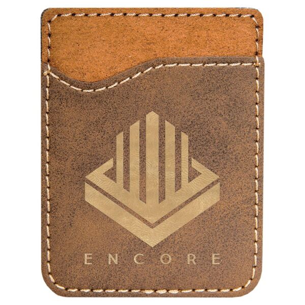Rustic/ Laserable Leatherette Phone Wallet Thumbnail