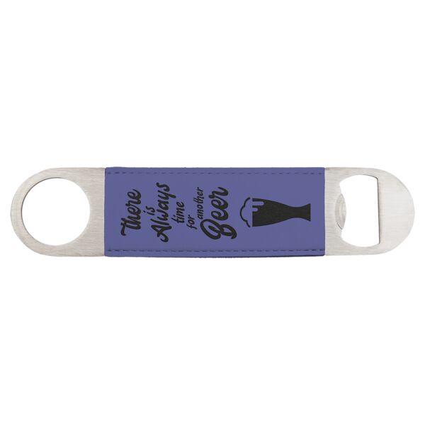 1 1/2" x 7" Laserable Leatherette Bottle Opener Thumbnail