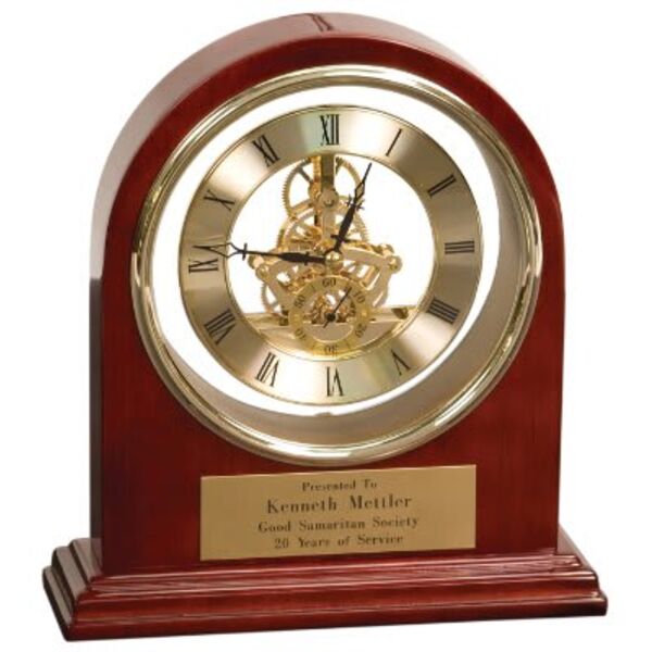 7 3/4" x 9" Grand Piano Arch Clock Thumbnail