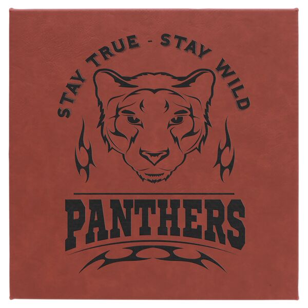 10" x 10" Rose Laserable Leatherette Wall Decor with Sawtooth Hanger Thumbnail