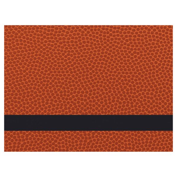 12" x 18" Basketball Laserable Leatherette Sheet Stock with Adhesive Thumbnail