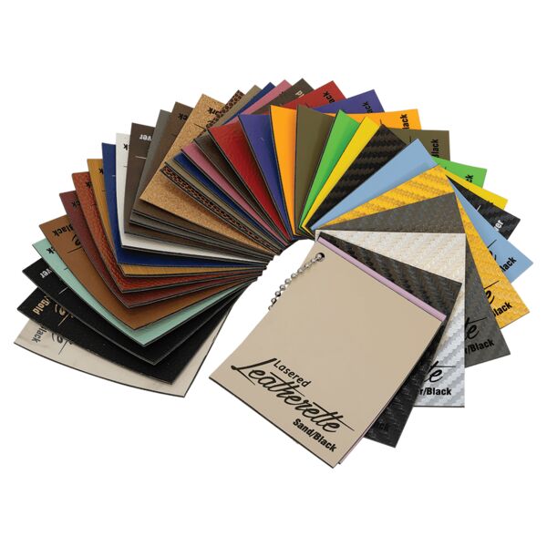 2 1/4" x 2 3/4" Laserable Leatherette Swatch Set on a Chain Thumbnail