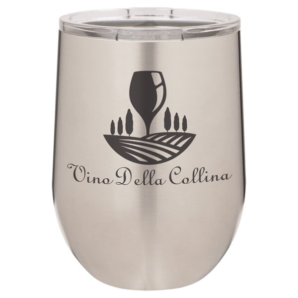 Polar Camel 12 oz. Stemless Wine Tumbler with Standard Lid Thumbnail