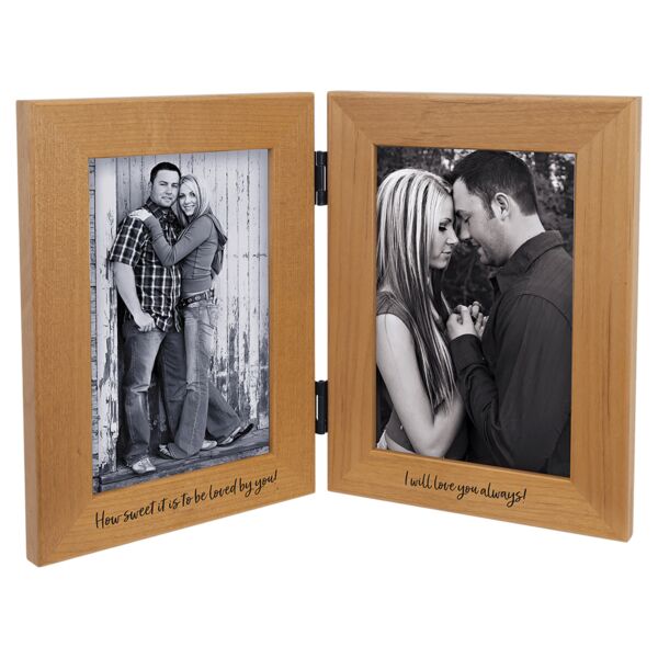 4" x 6" Genuine Dual Picture Frame (Frame Only- Plate Sold Separately) Thumbnail