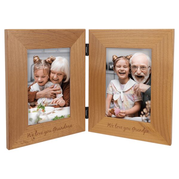5" x 7" Genuine Dual Picture Frame (Frame Only- Plate Sold Separately) Thumbnail