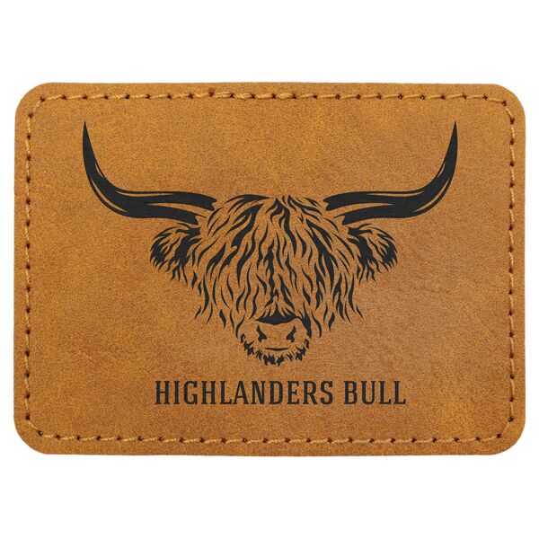 3 1/2" x 2 1/2" Premier Laserable Leatherette Rectangle Patch with Kota Pro Adhesive - Creekside Collection Thumbnail