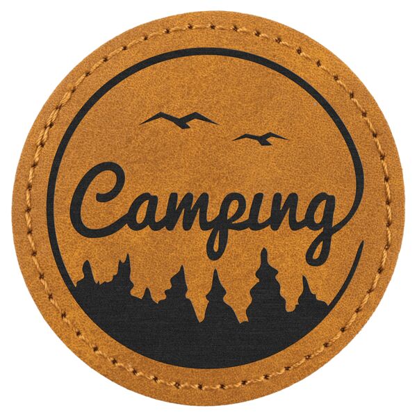 2 1/2" Premier Laserable Leatherette Round Patch with Kota Pro Adhesive - Creekside Collection Thumbnail