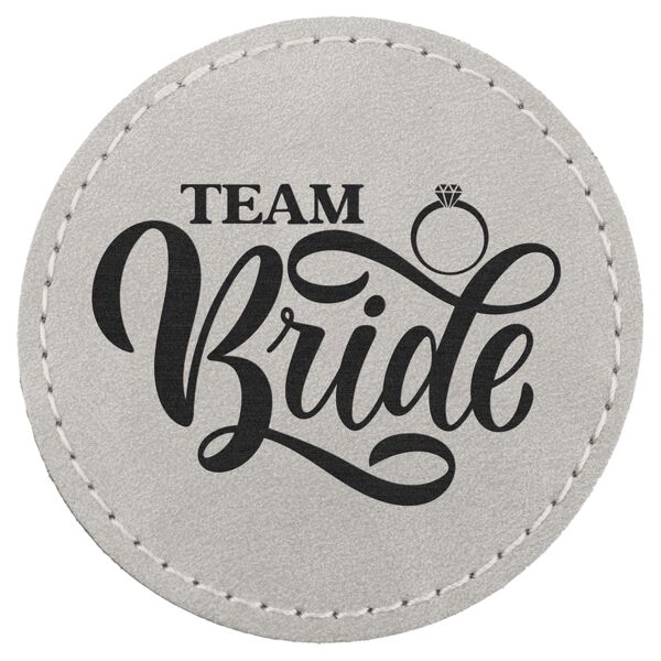 2 1/2" Light Premier Laserable Leatherette Round Patch with Kota Pro Adhesive - Creekside Collection Thumbnail