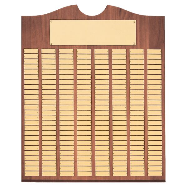 28" x 35"/Plates 7/8" x 2 3/4" American 270 Plate Perpetual Plaque with Brushed Brass Plates Thumbnail
