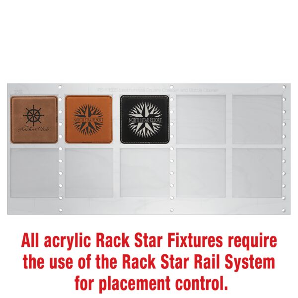 4" x 4" Square Coaster Fixture - Holds 10 Thumbnail