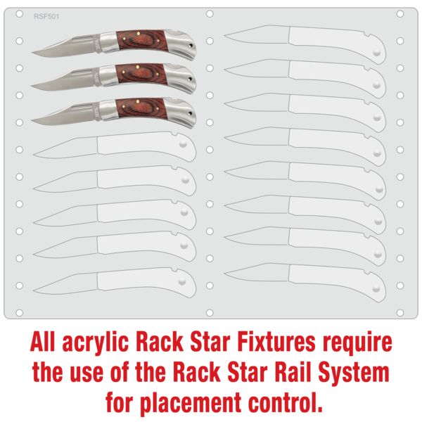 BR1251 Bison River Knife Fixture-Holds 16 Thumbnail