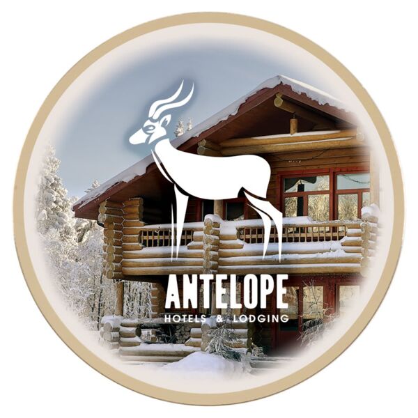 3 1/2" Sublimatable Aluminum Disc with Border Thumbnail