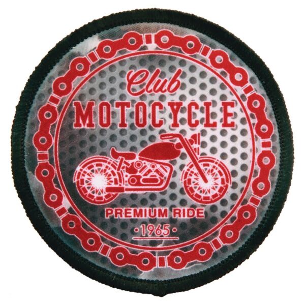 2 1/2" Round Sublimatable Patch with Adhesive & Border Thumbnail