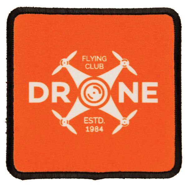 3" x 3" Square Sublimatable Patch with Adhesive & Border Thumbnail