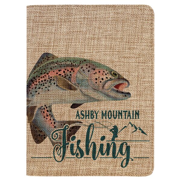 7" x 9" Sublimatable Burlap Small Portfolio with Notepad Thumbnail