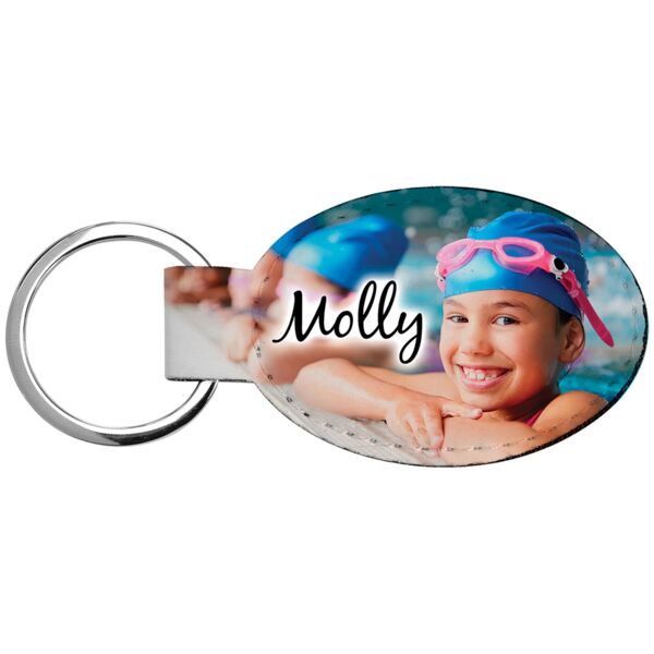 3" x 1 3/4" Subli-Tru Oval Keychain Thumbnail