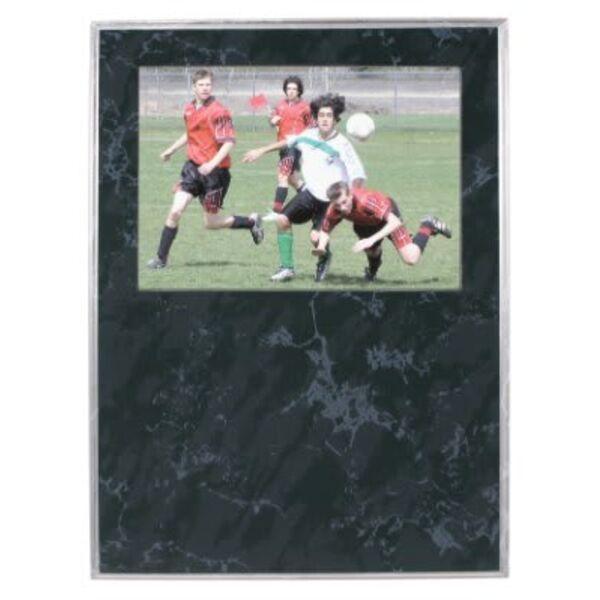 9" x 12" Marble Finish Slide-In Frame Plaque with 7" x 5" Window Thumbnail