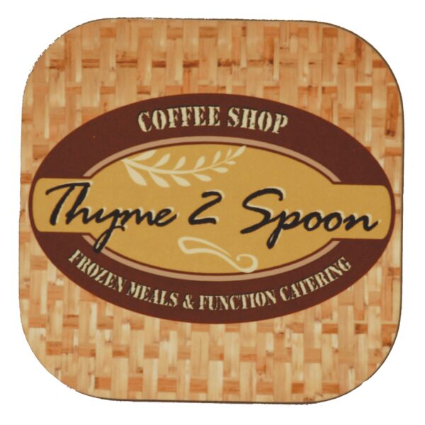 4" x 4" Gloss Unisub MDF Square Sublimatable Coaster Thumbnail