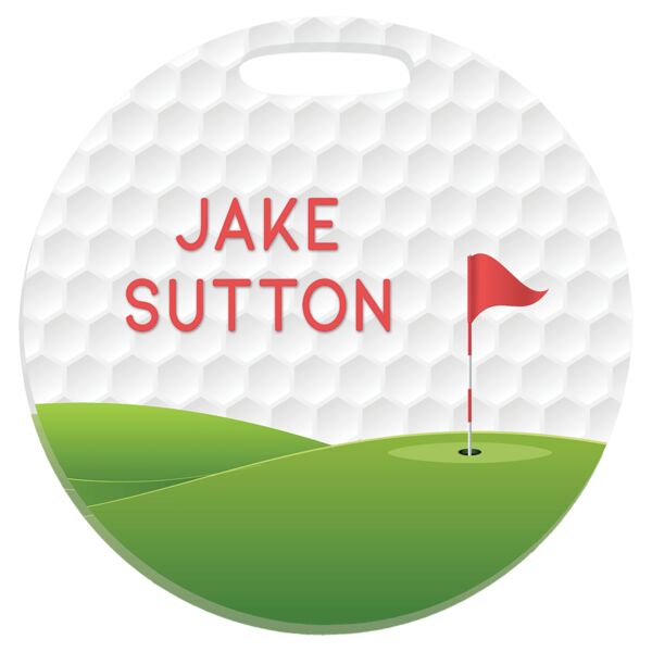 3.5" Diameter Unisub Acrylic Round Bag Tag, 1 Sided Thumbnail