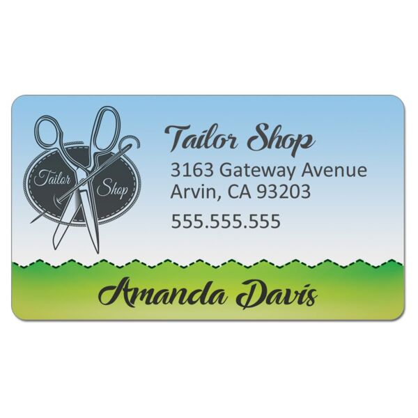 3 1/2" x 2" Sublimatable UVSub Aluminum Business Card with Radius Corners Thumbnail