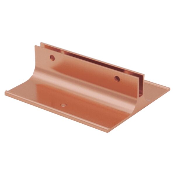 3", Polished , Kota Pro Aluminum Corridor Bracket, Fits 1/8" Thick Plastic Insert Thumbnail