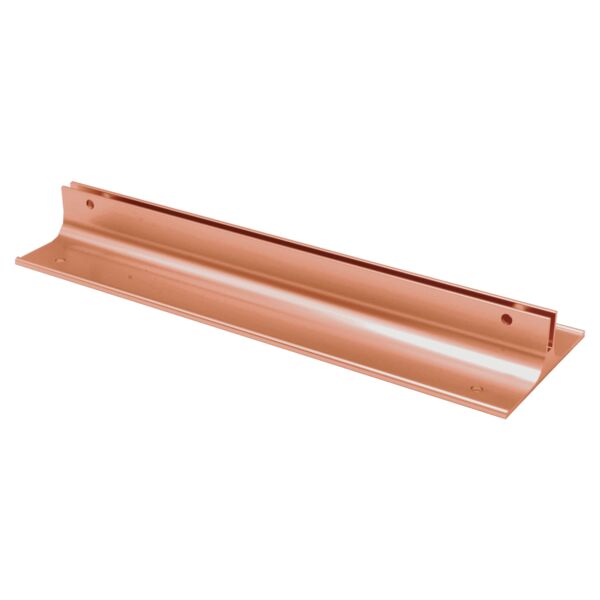 8", Polished , Kota Pro Aluminum Corridor Bracket, Fits 1/8" Thick Plastic Insert Thumbnail