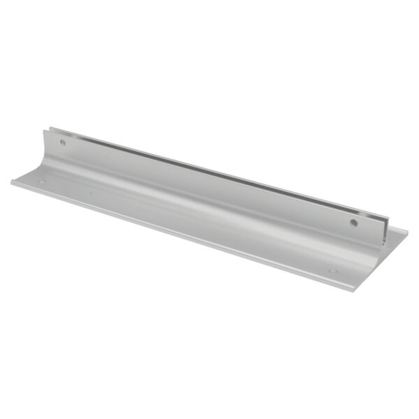 8", Satin , Kota Pro Aluminum Corridor Bracket, Fits 1/8" Thick Plastic Insert Thumbnail